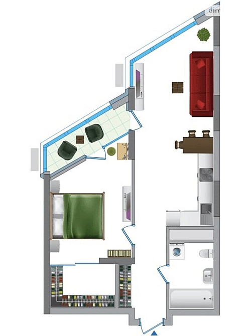 Продаж Квартира 2-кімнатна, 24/26 поверх на Зарічна, 1 Київ - фото 4