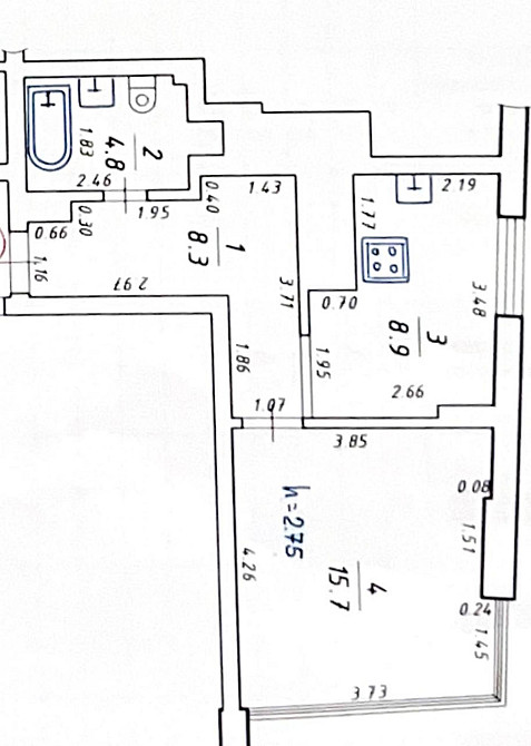 Продаж Квартира 1-кімнатна, 2/17 поверх на вул. Бігова Львів - фото 13