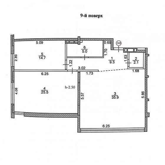 Продаж Квартира 2-кімнатна, 9/10 поверх на Бандери Тернопіль