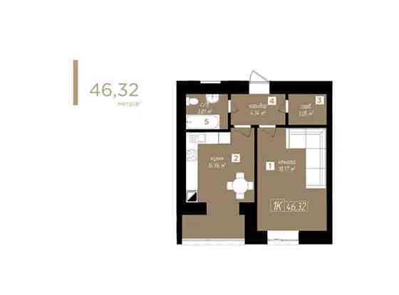 Продаж Квартира 1-кімнатна, 7/10 поверх на вул. Молодіжна Ivano-Frankivs'k