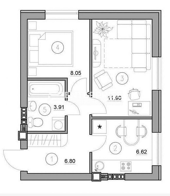 Продаж Квартира 2-кімнатна, 5/5 поверх  - фото 13