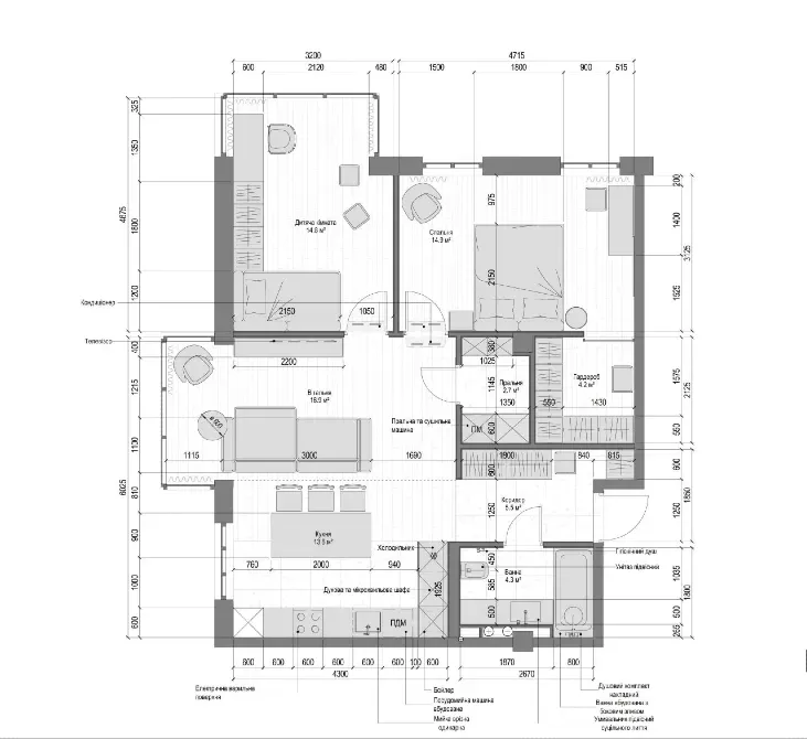 Продаж 1к Квартира 78.1 кв.м генерала Пушкина Дніпро - фото 3