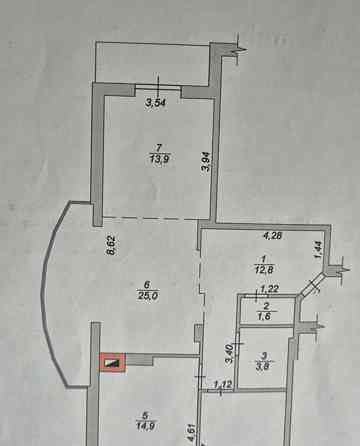 Продаж Квартира 3-кімнатна, 6/10 поверх на вул. Івана Сльоти Zhytomyr