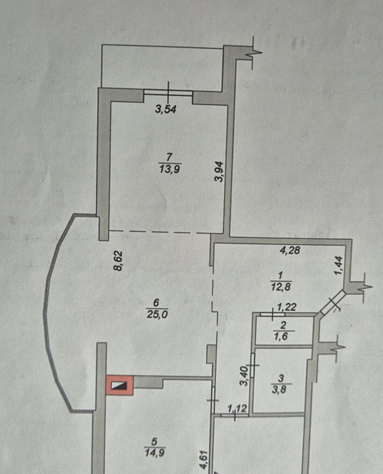 Продаж Квартира 3-кімнатна, 6/10 поверх на вул. Івана Сльоти Житомир - фото 1
