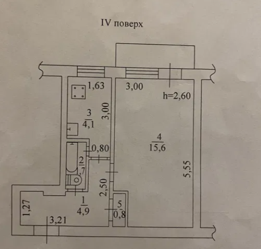 Однокомнатная квартира  на  Богдана  Хмельницкого Одеса