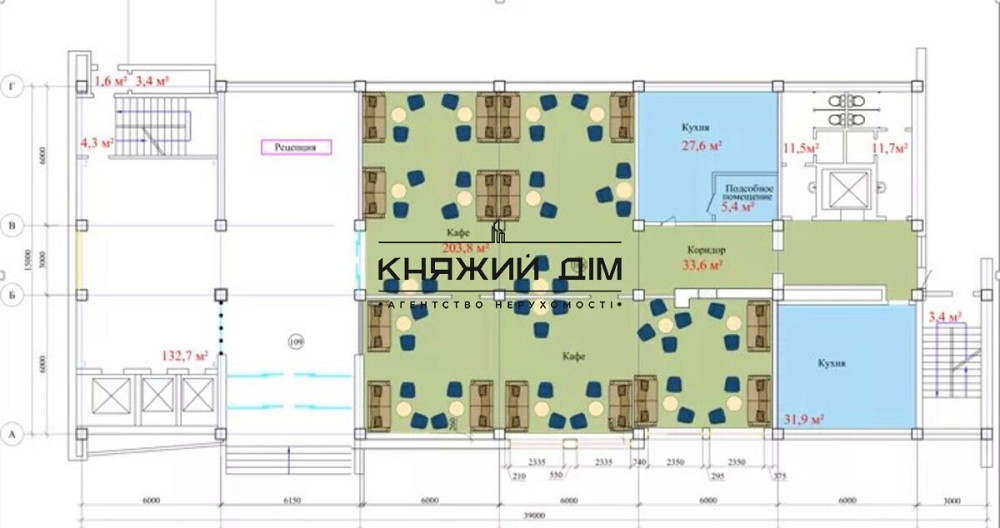 Оренда заклад громадського харчування на Шота Руставели ул. поверх - 1/16 Київ - фото 1