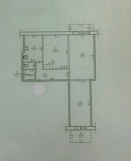 Продаж Квартира 3-кімнатна, 7/9 поверх на Крушельницкой, 6 Дніпро - фото 10