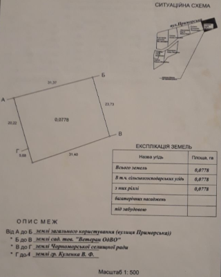 Продаж земельної ділянки 0.1 соток на ул. Приморская, 29 Chornomors'ke - photo 7