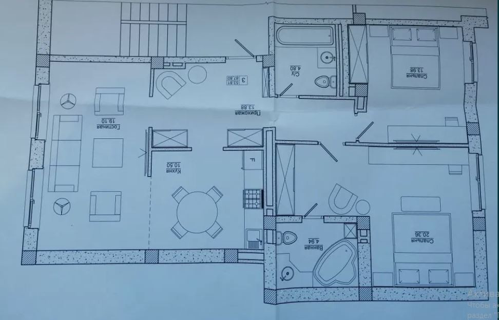 Трёхкомнатная квартира в новом клубном доме у моря. Проект в подарок. Одеса - фото 4