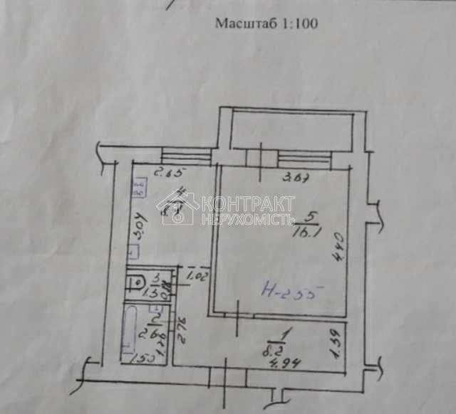Продаж Квартира 1-кімнатна, 5/9 поверх на вул. Героїв Харкова Харків - фото 2