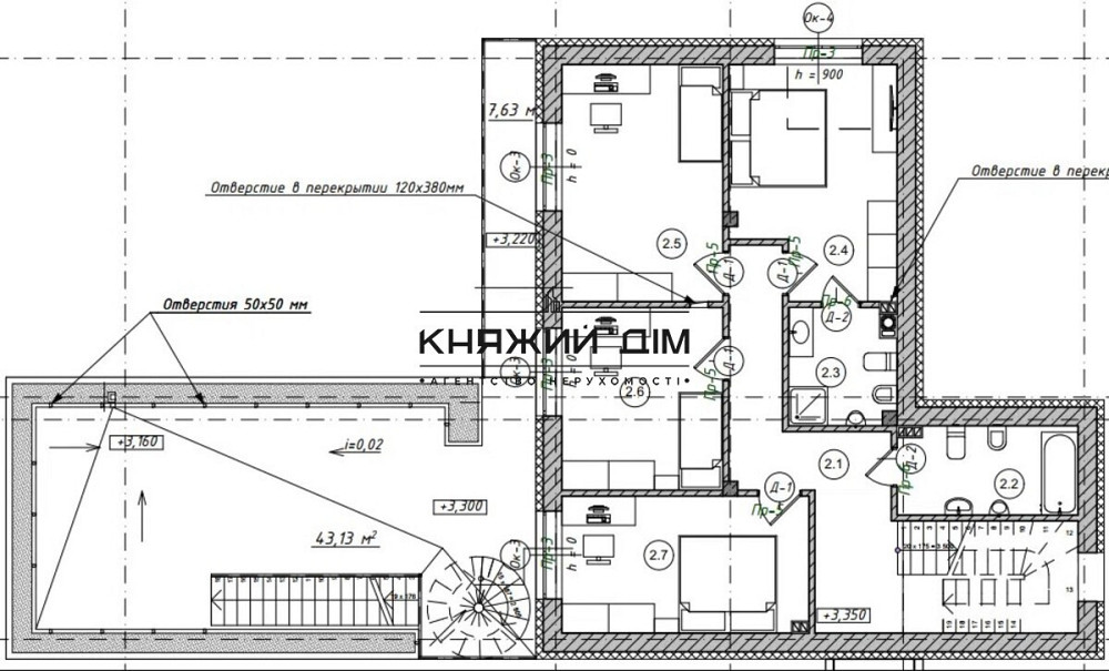 Без комиссии!!! Шикарный дом с выходом на Днепр.Конча-Заспа,Козин,о.Жуков. № 138178 Козин (МИРОНІВСЬКИЙ район) - фото 17