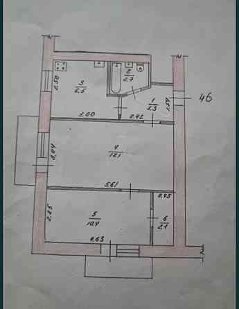 Продаж 2к Квартира 43 кв.м площа Перемоги Zhytomyr