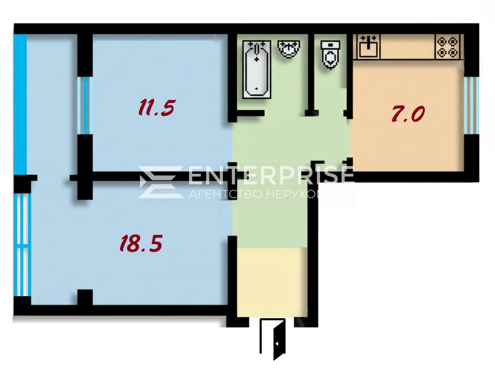 Продаж 2к Квартира 55 кв.м Коновальця Євгена вул. Київ - фото 10