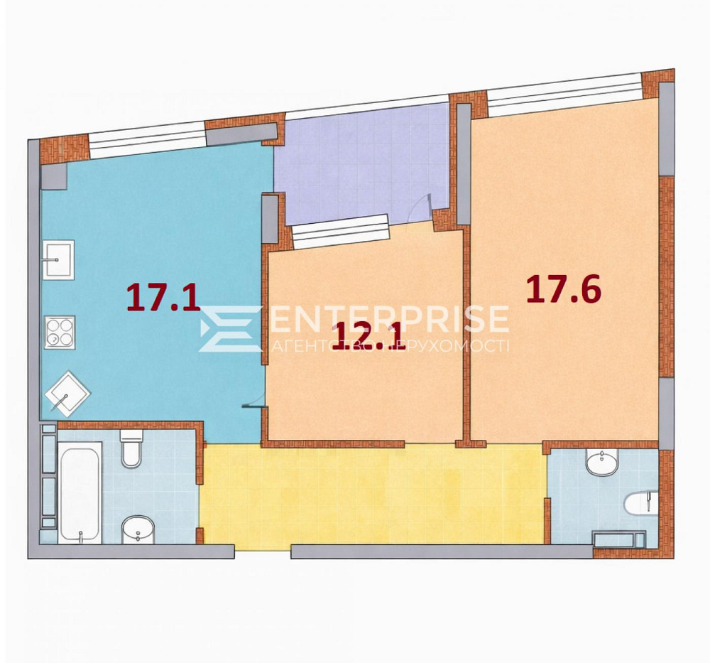 Продаж Квартира 2-кімнатна, 4/4 поверх на вул. Дубищанська Київ - фото 2