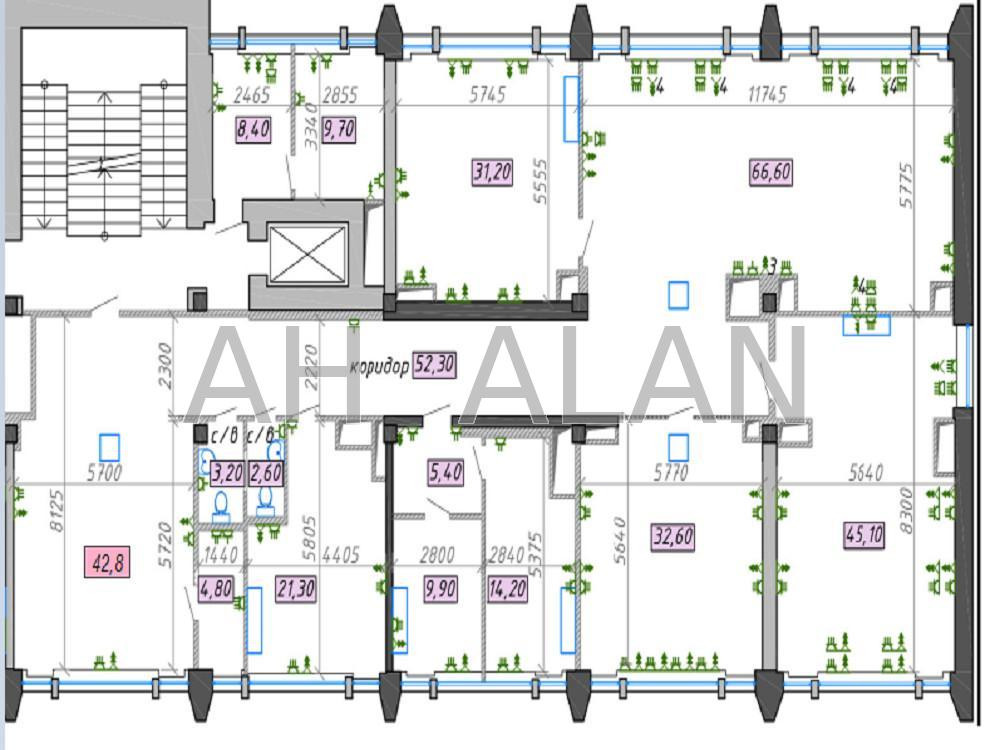 Оренда офісне приміщення на Сверстюка Євгена вул., 11Б приміщень - 7, поверх - 5/7 Киев - изображение 20