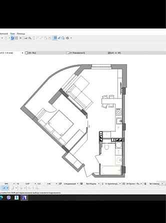 Продаж Квартира 1-кімнатна, 3/12 поверх на Вишгородська вул., д. 45 Kiev