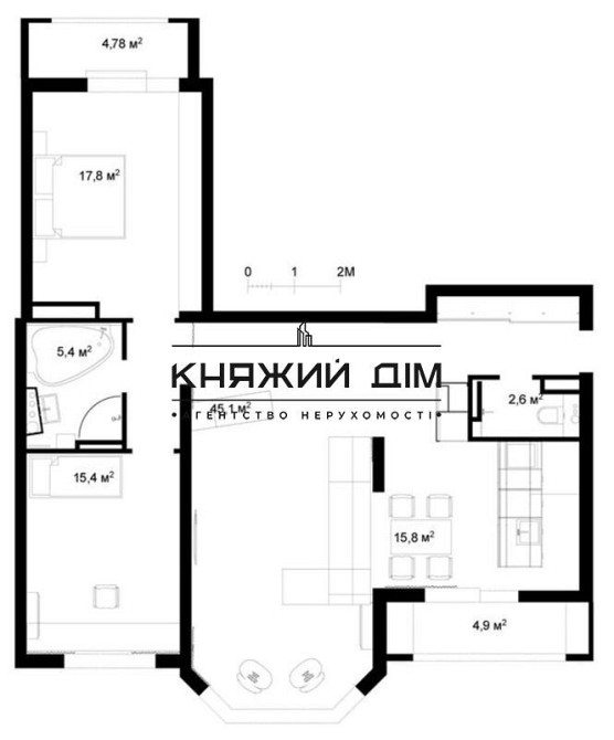 Продається стильна 3х кімнатна студія біля м. Позняки. № 21122154 Київ - фото 12