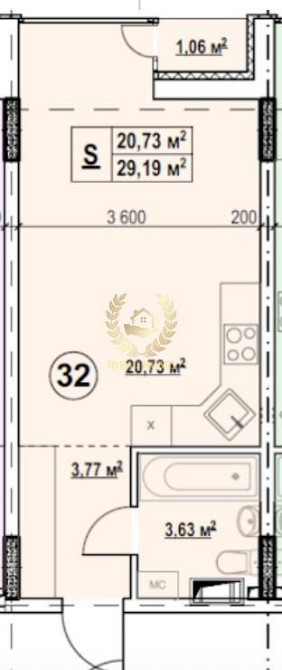 Продаж Квартира 1-кімнатна, 3/4 поверх на Вакуленчука ул., 47 Київ - фото 2