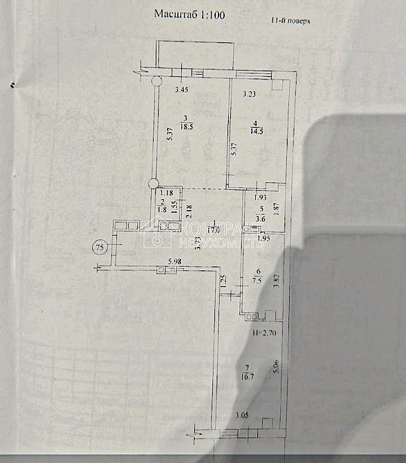Продаж Квартира 2-кімнатна, 11/13 поверх на вул. Гвардійців Широнінців Kharkiv - photo 19