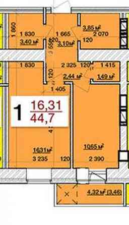Продаж Квартира 1-кімнатна, 9/9 поверх на вул. Євгена Рихліка Житомир