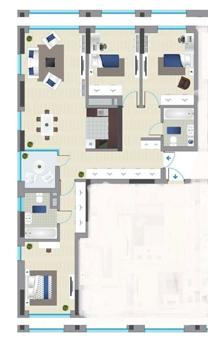 Продаж Квартира 3-кімнатна, 9/26 поверх на Зарічна, 6/2 Kiev - photo 5