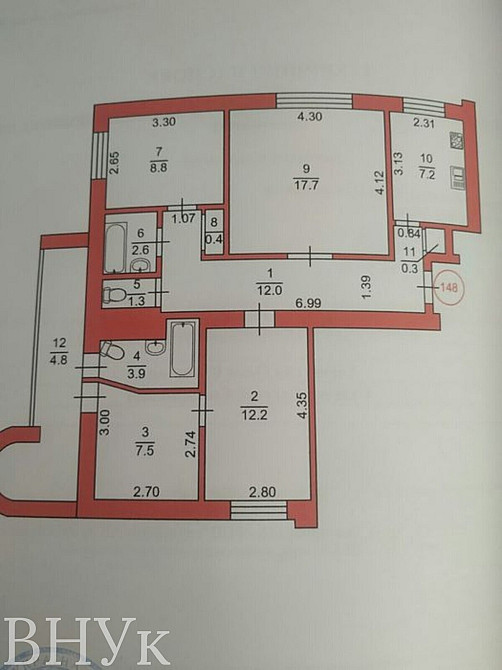 Продаж Квартира 4-кімнатна, 1/9 поверх на Ярослава Мудрого Луцьк - фото 3