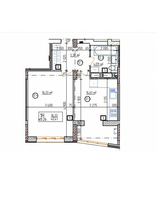 Продаж Квартира 1-кімнатна, 8/10 поверх Vinnytsya - photo 4