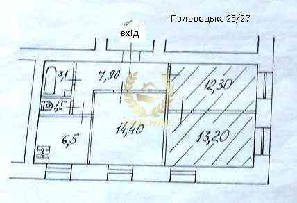 Продаж Квартира 15-кімнатна, 1/6 поверх на Половецкая ул., 25/27 Киев