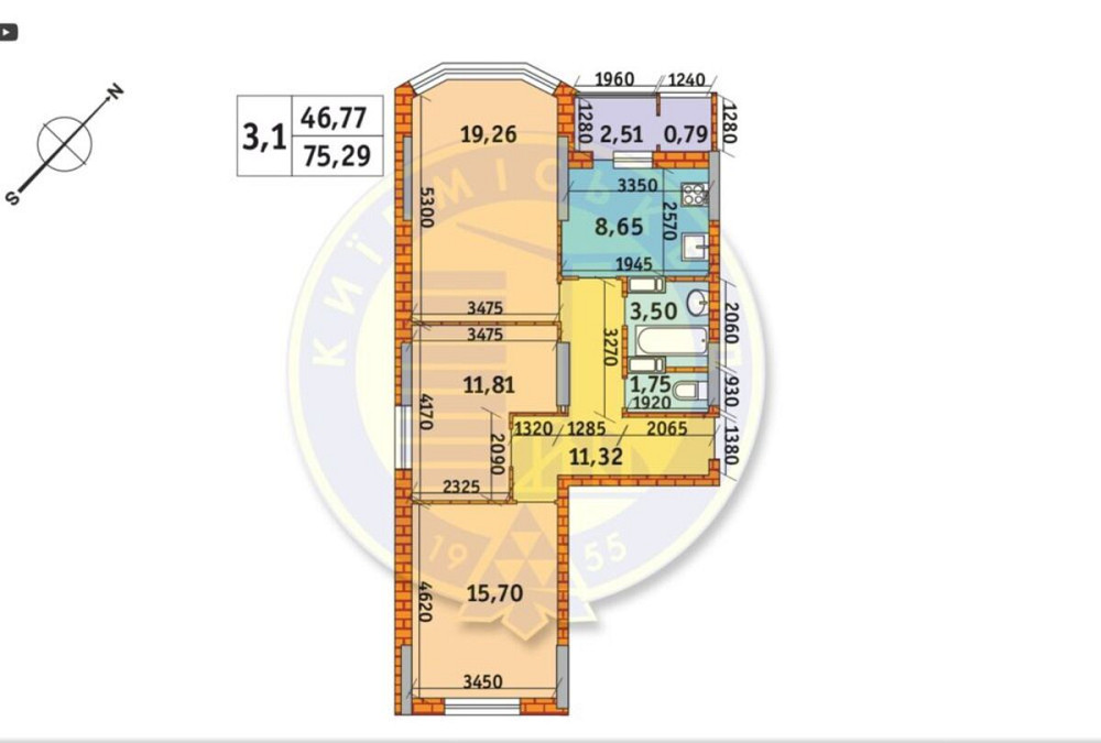 Продаж Квартира 3-кімнатна, 15/23 поверх на Бориспільська, 40 Киев - изображение 6