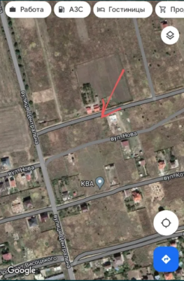 Продаж земельної ділянки 0.1 соток на ул. Нова, 38 Фонтанка