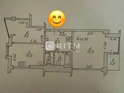 Продажа 2к Квартира 50 кв.м Максима Кривоноса вулиця 1 Луцк - изображение 1