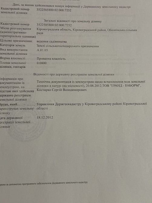Продаж земельної ділянки 8 соток на АН Купи Дім Кропивницький - фото 2