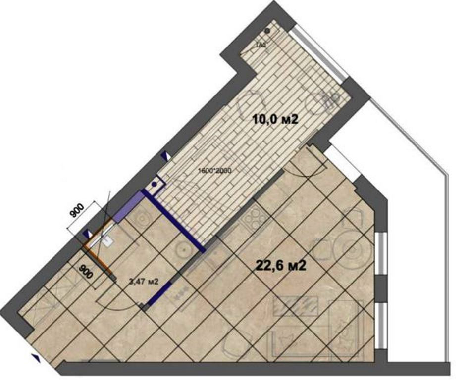 Квартира с террасой в новом доме на Даче Ковалевского Одеса - фото 7