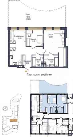 Продаж Квартира 3-кімнатна, 3/10 поверх на вул. Навроцького Львів