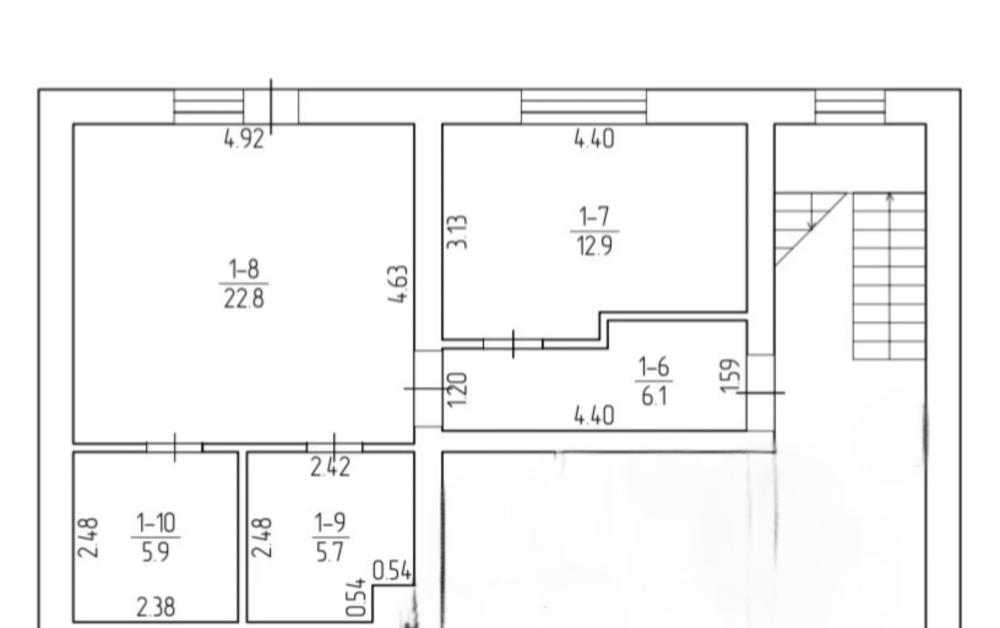 Продажа 1к Квартира 53.4 кв.м Молодіжна 12 Винники - изображение 1