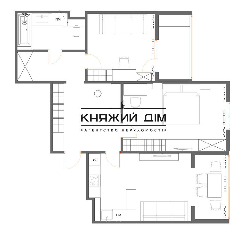 Оренда 2-кімнатна квартира в новому будинку. № 11200648 Київ - фото 12