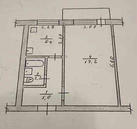 Продаж Квартира 1-кімнатна, 4/5 поверх на вул. Селецька Житомир