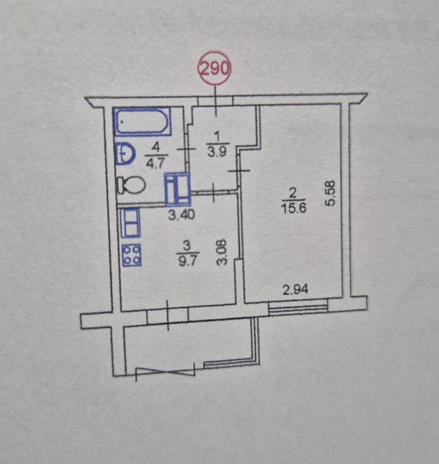 Продаж Квартира 1-кімнатна, 12/24 поверх на Вербицького, 1-В Киев - изображение 1