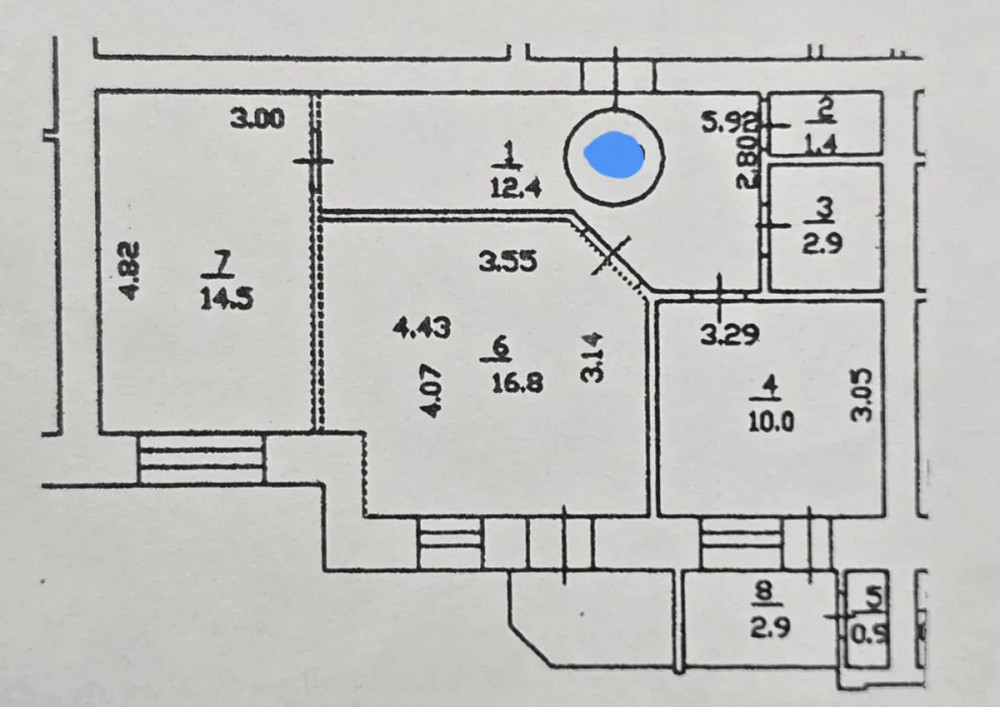 Оренда Квартира 1-кімнатна, 16/16 поверх на Анни Ахматової, 35 Киев - изображение 15