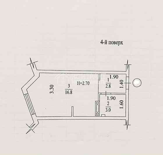 Продаж Квартира 1-кімнатна, 4/12 поверх на вул. Серпова Kharkiv