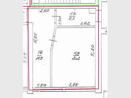 Продаж офісне приміщення на вул. Смілянська, 23 приміщень - 3, поверх - 2/9 Черкаси