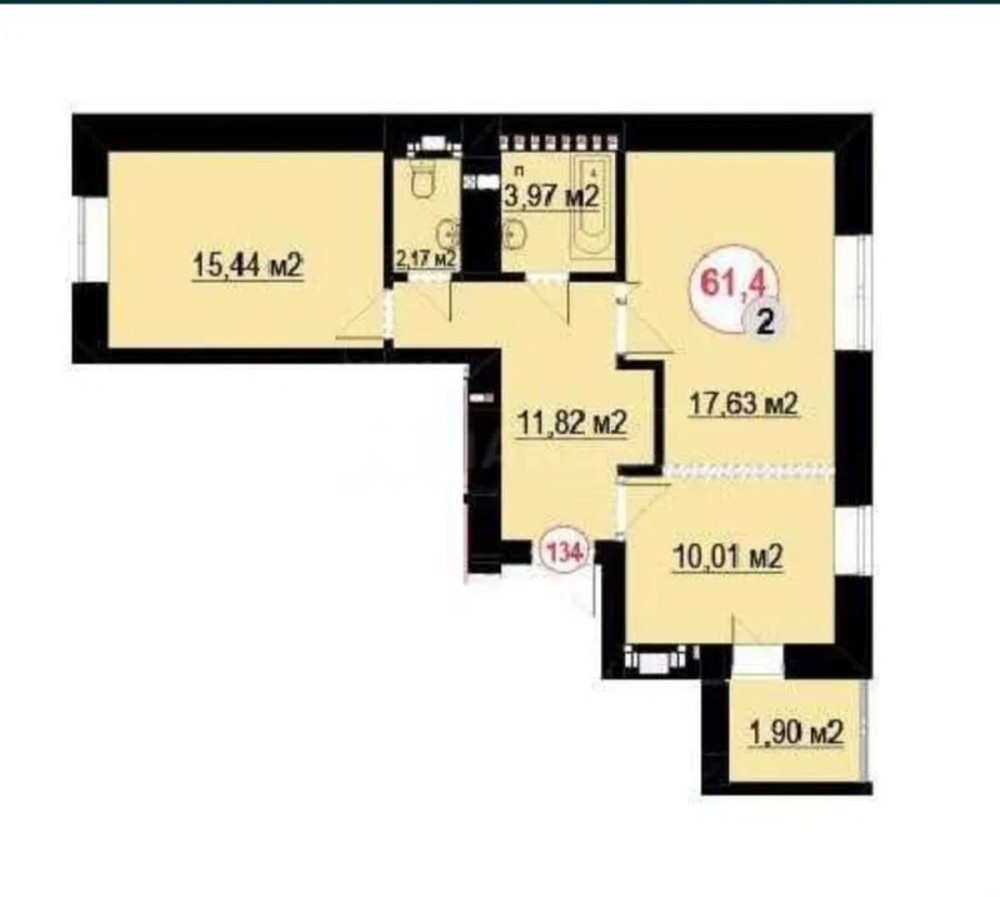 Продаж Квартира 2-кімнатна, 2/9 поверх на вул. Мазепи Гетьмана Івано-Франківськ - фото 8