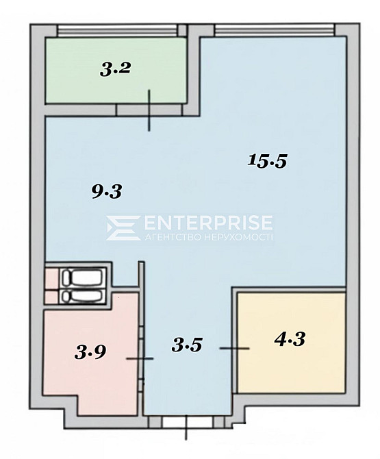 Продаж 1к Квартира 39.7 кв.м Панорамная вул.  - фото 8