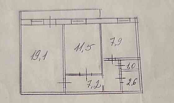 Продаж Квартира 2-кімнатна, 10/10 поверх на Радунська вул., д. 44 Киев