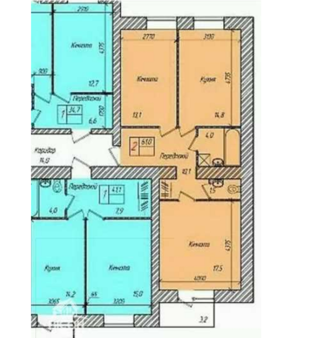 Продаж 2 кімнатної квартири, 62 м.кв., р-н Кутківці Тернопіль - фото 1