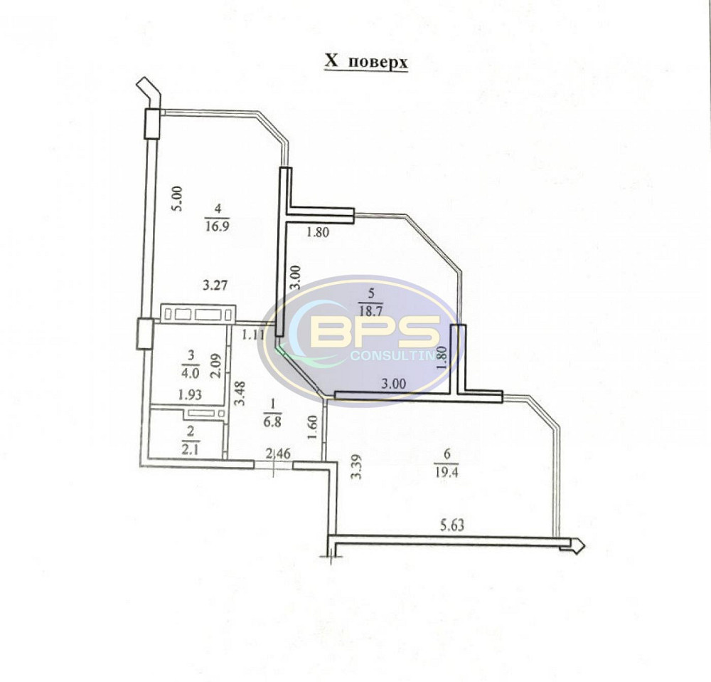 Продаж 2к Квартира 67.9 кв.м Паустовського вул.  - фото 13