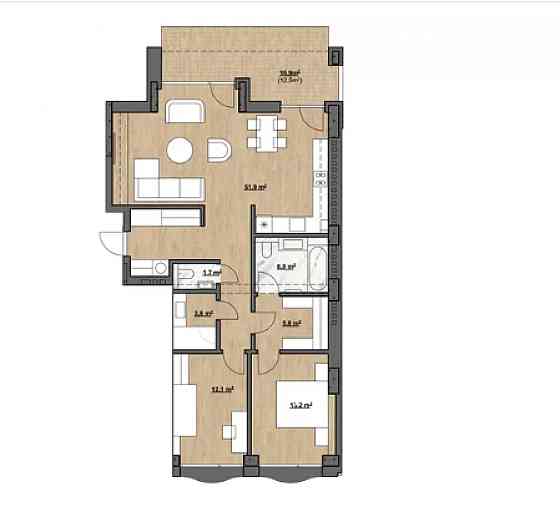 Продаж Квартира 2-кімнатна, 2/6 поверх на вул. Хорватська Львів