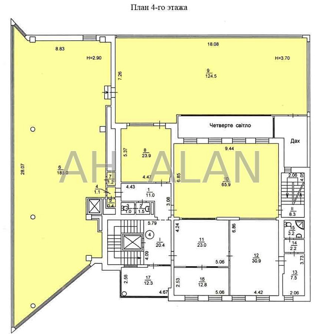 Оренда офісне приміщення на Володимирська вул., 77А приміщень - 5, поверх - 4/6 Київ - фото 6