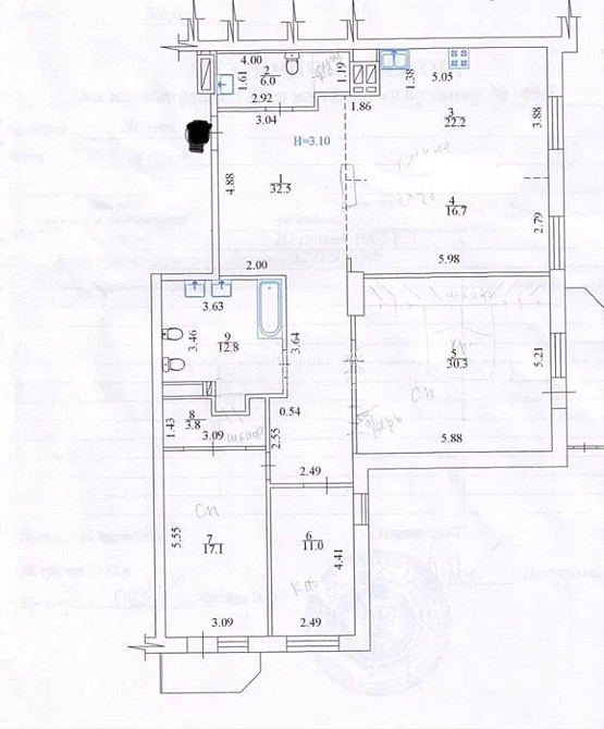 Продаж Квартира 4-кімнатна, 4/25 поверх на вул. Науки Харків - фото 14