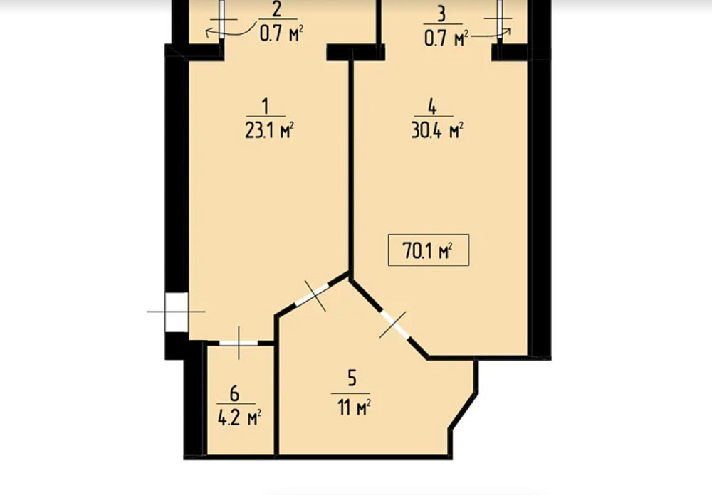 Продаж приміщення вільного призначення на вул. Крушельницької С. поверх - 2/9 Тернопіль - фото 6